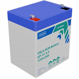 Купить Аккумуляторная батарея VEKTOR ENERGY GP 12-4.5S 12В 4.5Ач AGM F1 для ИБП в Ульяновске